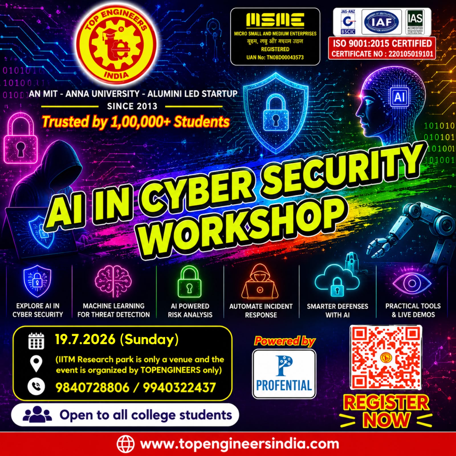 AI in Cyber Security Workshop 2026 Workshop Poster 